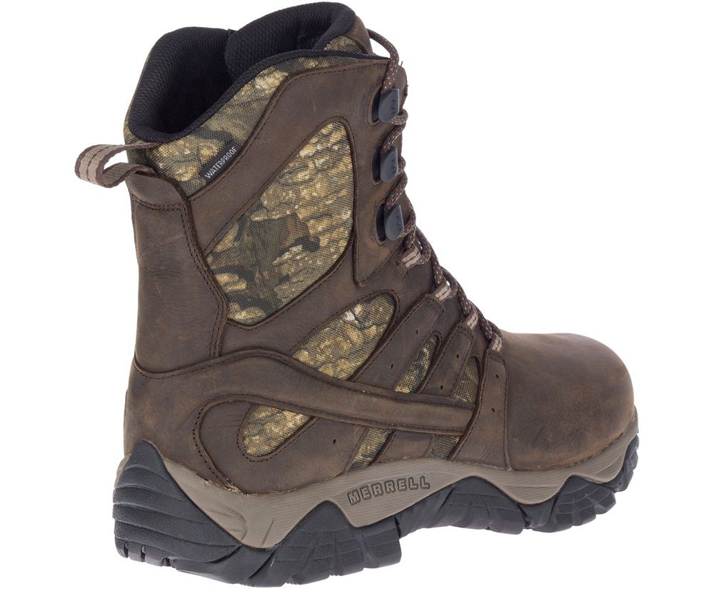 Merrell Vandrestøvler Herre - Moab Timber 8\" Waterproof Sr - Brune - YCP651908